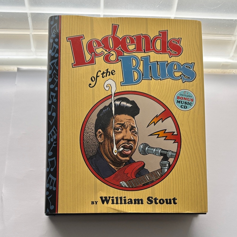 ⬛️Legends Of The Blues By William Stout, Hardcover & Includes Bonus Music CD
